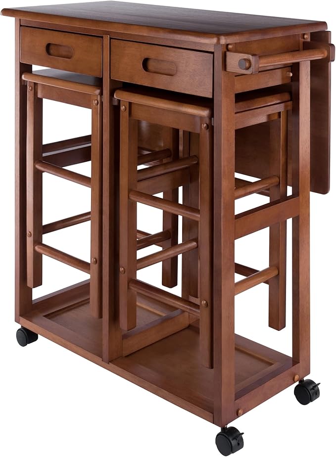 Winsome Wood Suzanne Kitchen, Square, Teak