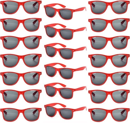 YQVIE 20 Pack Wholesale Sunglasses for Men Women in Bulk 70s Retro Cheap Glasses for Party Supplies