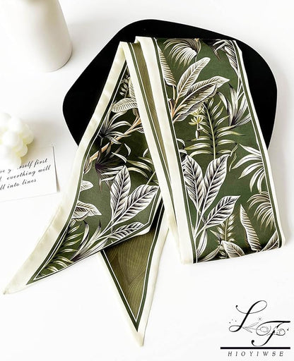 Head Scarf Hair Neck Scarves For Women Purse Bag Scarfs For Handbags Silky Long Thin Satin Headscarf Fashion