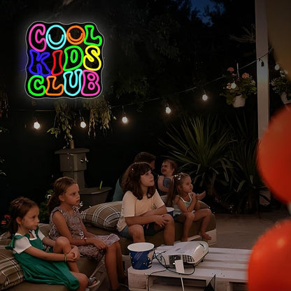 Cool Kids Club Neon Sign Kids Room Decor Led Neon Lights Signs for Wall Decor USB Powered Led for Room Decoration