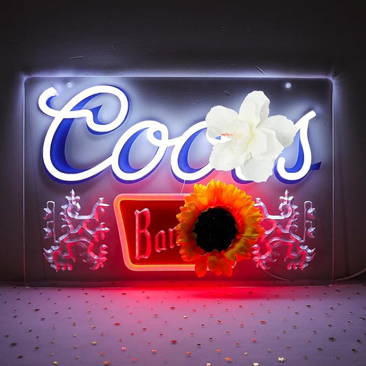 JFLLamp Bikini Crs LIGHT Neon Signs for Wall Decor Neon Lights for Business Led Signs Suitable for Man Cave Restaurant Office Bar Pub Led Art 5V Power Adapter 16.1 * 9.8 Inch(Azure+Red+White) (Crs Banquet 002)