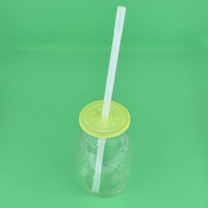Bendable Straws - 11 inch Long Flexible Straws - Bendy Drinking Straw Reusable - 14 Pack