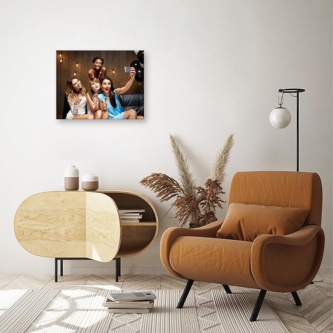 DBLAKI Personalized Custom Canvas Prints - Custom Framed Canvas Prints With Your Photos,Printed Photo To Canvas Wall Art Ideal for Home Decor Gifts Keepsakes 20" x16"