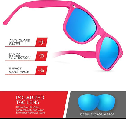 Retro Rewind Polarized Sunglasses for Men and Women - UV Protection Classic Sun Glasses