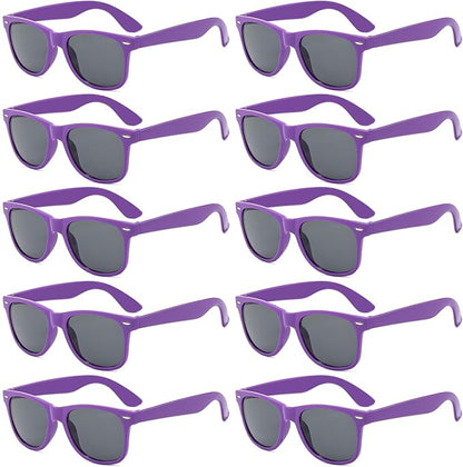 Pibupibu 10/20 Packs Adults Wholesale Neon Colors Square Retro Style Party Favors Sunglasses