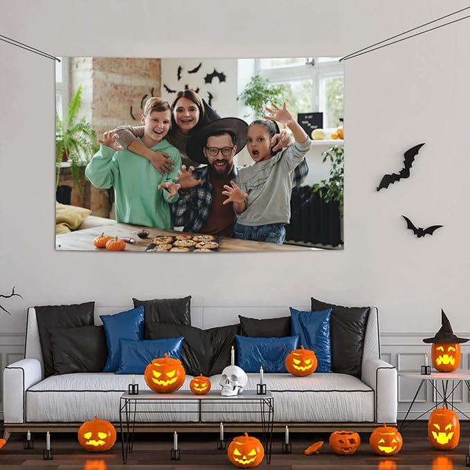 Custom Banners and Signs Customize for Outdoor Indoor, Customize Photo Logo Text Polyester Banner Decoration Backdrop for Business Party Birthday Graduation Wedding Event (3'x6')