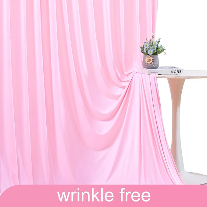 10x10 Pink Blue Backdrop Curtains for Gender Reveal Boy or Girl Parties Wrinkle Free Photo Curtains Backdrop Drapes Fabric Decoration for Birthday Party Baby Shower 5ft x 10ft,2 Panels