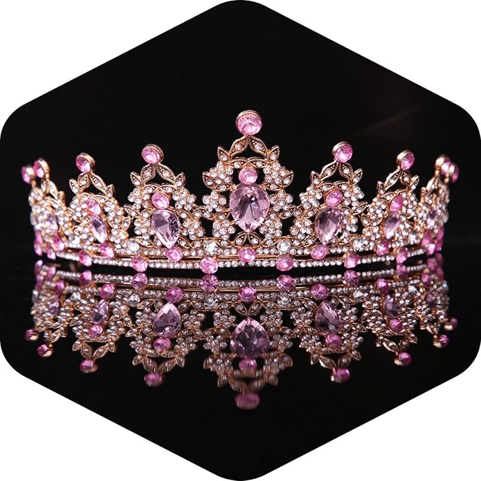Crystal Tiaras and Crowns for Women - Wedding and Birthday Party Princess Crown Hair Accessories For Wedding, Prom, Pageant Celebration Party A3