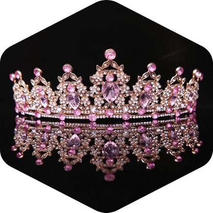 Crystal Tiaras and Crowns for Women - Wedding and Birthday Party Princess Crown Hair Accessories For Wedding, Prom, Pageant Celebration Party A3