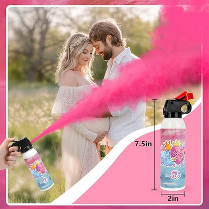 Gender Reveal Fire Extinguisher, 2 Pack Gender Reveal Ideas Gender Reveal Party Decorations Baby Girl Boy Reveal Party Ideas Gender Reveal Decor (Pink, Small)