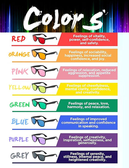 Pibupibu Neon Colors Party Favor Supplies Unisex Sunglasses Pack of 8