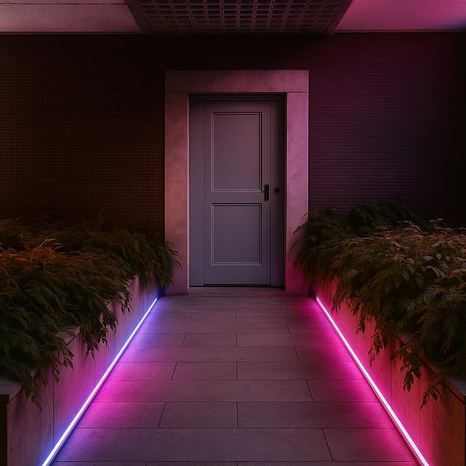 LIFX Supercolor Neon Flex Outdoor Smart Rope Light, 16ft RGBW LED Strip with Polychrome Technology, 60 Addressable Zones, Bendable Silicone, Wi-Fi, Works with Alexa, Google, HomeKit, LFXNEON16/WP