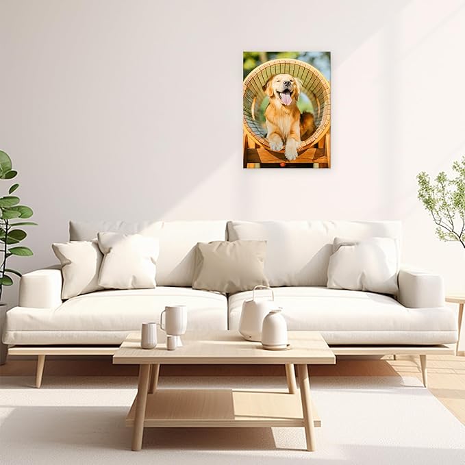DBLAKI Personalized Custom Canvas Prints - Custom Framed Canvas Prints With Your Photos,Printed Photo To Canvas Wall Art Ideal for Home Decor Gifts Keepsakes 24" x30"