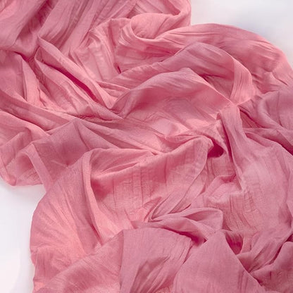 MLMC 3 Pack Mauve Pink Table Runner 10ft Sheer Gauze Cheesecloth Table Runner Bulk Rustic Winter Decor 35x120 Inches for Boho Wedding Bridal Baby Shower Birthday Party Decor