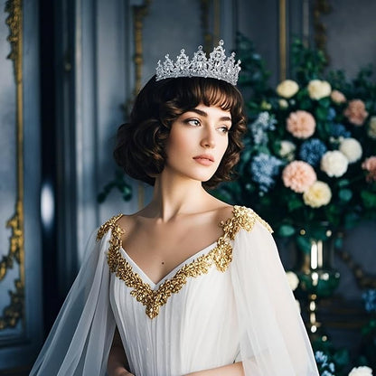 tiaras and crowns for women queen crowns for Women and Girls Crystal Princess Tiaras Rhinestone Tiaras For Wedding Bridal Birthday Prom Pageant Party