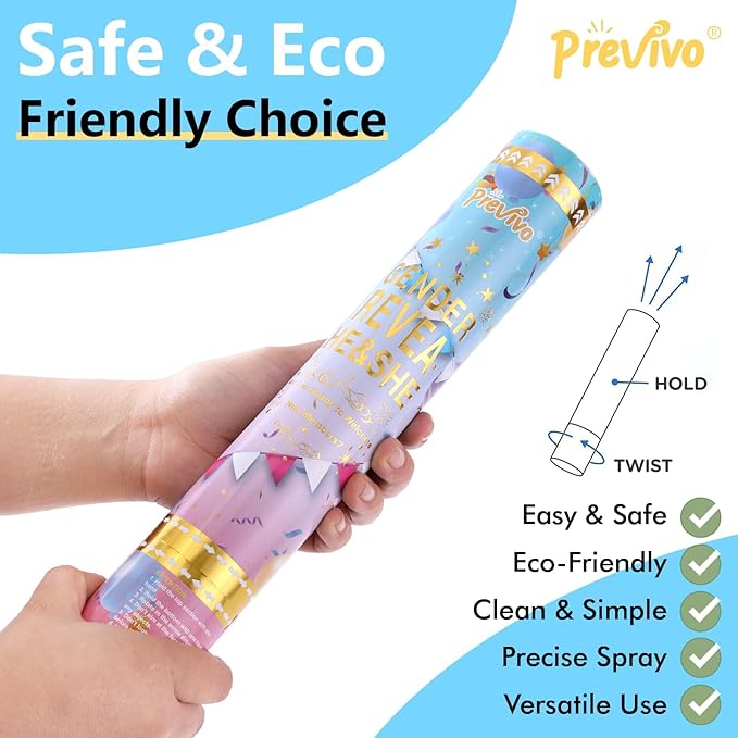 Previvo Gender Reveal Holiday supplies confetti (6PCS-Blue)