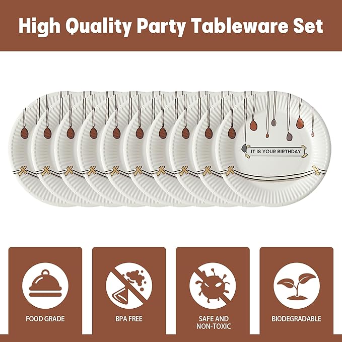 40 PCS It Is Your Birthday Disposable Plates 7”, The Office Merchandise Paper Plates Birthday Party Decoration, Party Supplies for The Office TV Show Fans, Coworkers, Family and Friends