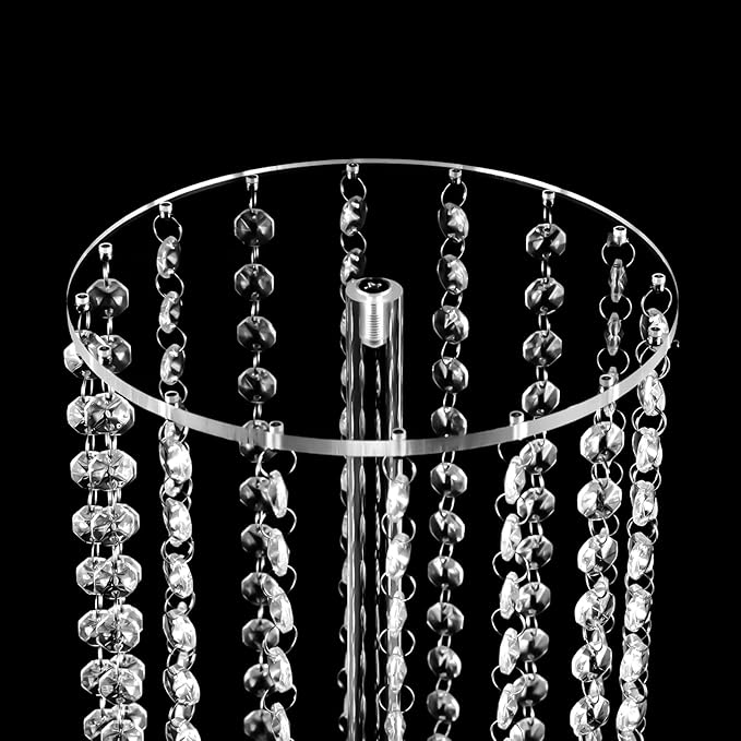 10 Pcs Crystal Flower Stand 23.6in Height Wedding Centerpieces for Table Clear Tall Floral Vases with Thickened Acrylic for Wedding, Birthday, Party, and Dessert Table Decoration