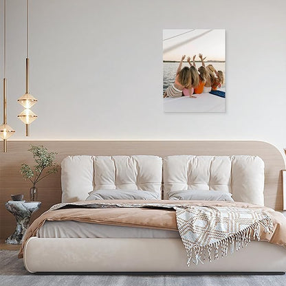 DBLAKI Personalized Custom Canvas Prints - Custom Framed Canvas Prints With Your Photos,Printed Photo To Canvas Wall Art Ideal for Home Decor Gifts Keepsakes 18" x24"