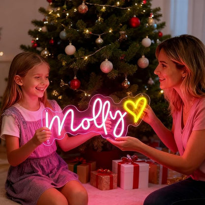 HDJSIGN Custom Neon Sign for Wall Decor Personalized Led Neon Light Signs Customizable Wedding Lights Bedroom Home Game Room Aesthetic Decorations Preppy Room Decor