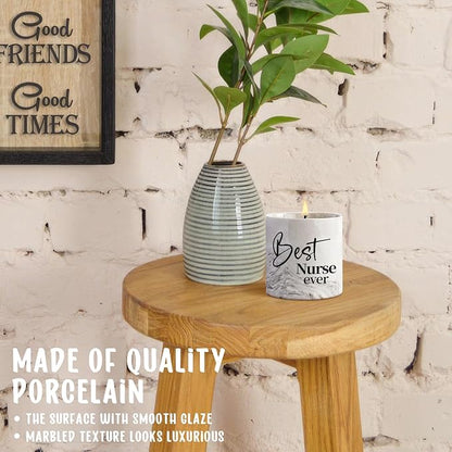 Nurse Gifts for Women - Best Nurse Ever Candle for Nurses Week Nurse Appreciation Gifts for Nurse Graduation Gift Nurse Practitioner