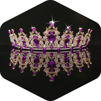 Kamirola - Queen Crown and Tiaras Princess Crown for Women and Girls Crystal Headbands for Bridal, Princess for Wedding and Party（01）