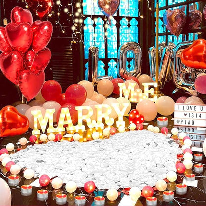 Rose Petals 2000pcs Artificial Silk White Rose Petals Flower Petals Fake Faux Roses Petal for Romantic Night Roses Petal Decorations for Wedding Proposal Anniversary Valentine's Day Flower Decorations