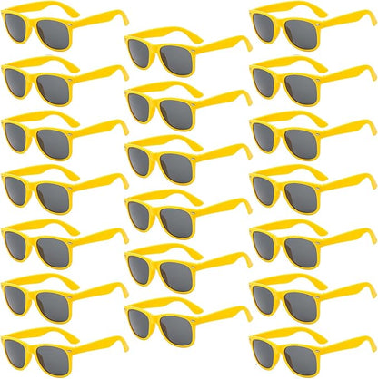 Pibupibu 10/20 Packs Adults Wholesale Neon Colors Square Retro Style Party Favors Sunglasses