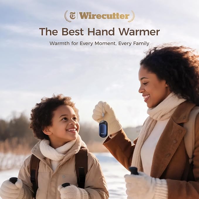OCOOPA Magnetic Hand Warmers Rechargeable 2 Pack, UL Safety Heat 100-126°F, 3-Settings, Pocket-Sized, Max. 8 Hrs Long Lasting,Great for Raynauds, Golf, Hunting, Camping, Gifts for Men Women, UT3 Lite