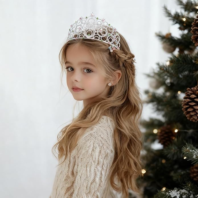 Stellar Crown for Women & Princess Tiaras, Wicth Merch Hat Accessories for Halloween, Bubble Headpiece for Women Party Dress Outfits