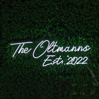 GITM Custom Neon Signs for Wall, Personalized Large LED Lights for Name Logo Wedding Birthday, Home Decor, Bar Cafe Studio- Ideal Gift for Christmas, Valentine's Day