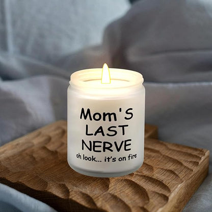 Lihome Vanilla Coconut Scented Jar Candle, Mom's Last Nerve, 7oz, Gift Boxed