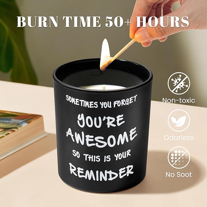 Wild Bluebell Scented Soy Candles Non Toxic - Fall Decor Aromatherapy Candle | Luxury Fragrance Oil | 50-Hour Burn Time | Eco Lead-Free Wick | for Home Birthday Christmas Gifts for Women Mom