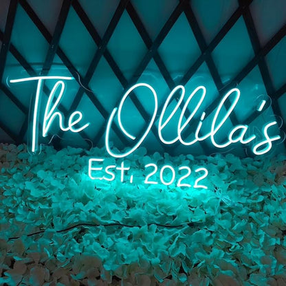 Custom Neon Signs, Neon Sign Customizable for Wall Decor, Personalized Neon Sign for Wedding Birthday Party Gift Party Bar Game Room Home Business Shop Name Logo Neon Sign (2 Lines)