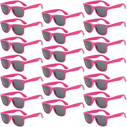 Pibupibu 10/20 Packs Adults Wholesale Neon Colors Square Retro Style Party Favors Sunglasses