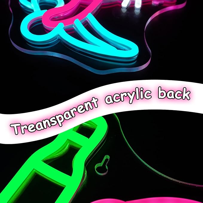 Lucunstar Skateboard Cat Neon Sign Pink Neon Signs for Wall Decor USB Connectivity Adjustable Brightness Animal Light Sign for Wall Decor Sign for Cat Lover Pet Shop