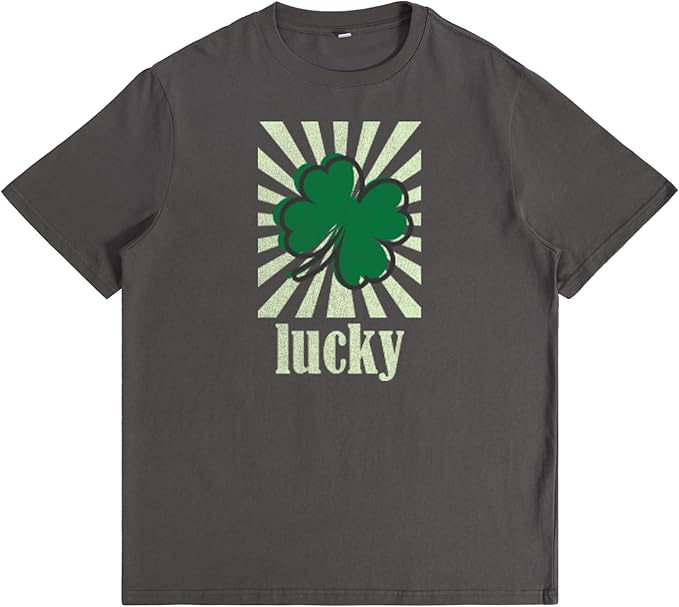 St. Patrick's Day Celebration Tee Beer Graphic Big and Tall Short Sleeve Cotton Festival Casual Gym Workout Tshirts