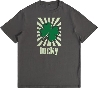 St. Patrick's Day Celebration Tee Beer Graphic Big and Tall Short Sleeve Cotton Festival Casual Gym Workout Tshirts