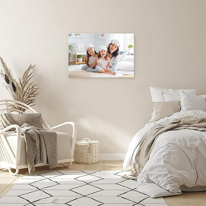 DBLAKI Personalized Custom Canvas Prints - Custom Framed Canvas Prints With Your Photos,Printed Photo To Canvas Wall Art Ideal for Home Decor Gifts Keepsakes 18" x12"