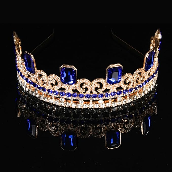 Audrey Descendant Crown,Princess Gold Crown,Halloween costume crown Birthday Party Gifts for Her