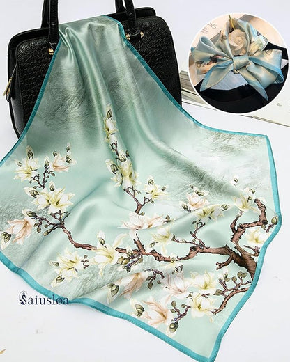 Neck Scarf For Womens Silky Head Scarves Hair Bandanas Square Scarf Fashion Accessories lightweight