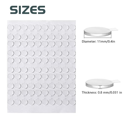 Adhesive Stick dots Two-Sided Sided Mounting Putty Stick Tack for Wall Hanging Crafts Balloons Festival Party Decorations,Clean Removable(0.4"*0.4"-100)