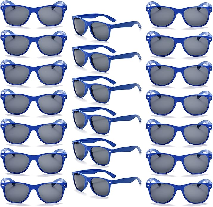 YQVIE 20 Pack Wholesale Sunglasses for Men Women in Bulk 70s Retro Cheap Glasses for Party Supplies