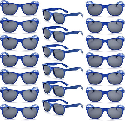YQVIE 20 Pack Wholesale Sunglasses for Men Women in Bulk 70s Retro Cheap Glasses for Party Supplies