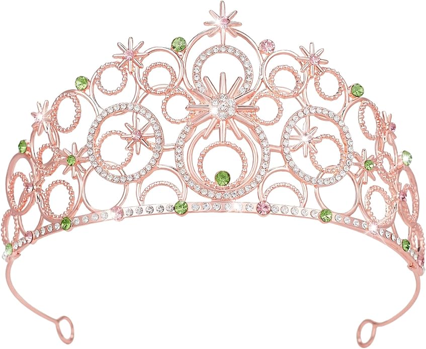 Stellar Crown for Women & Princess Tiaras, Wicth Merch Hat Accessories for Halloween, Bubble Headpiece for Women Party Dress Outfits