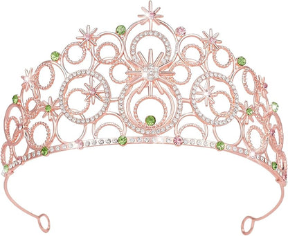 Stellar Crown for Women & Princess Tiaras, Wicth Merch Hat Accessories for Halloween, Bubble Headpiece for Women Party Dress Outfits