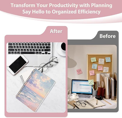 2026 Planner, Weekly and Monthly Calendar Agenda Book, Jan 2026 - Dec 2026, Hardcover Planning Academic Planner for Office School Supplies and Desk Accessories - A5 (6.3'' x 8.5'')