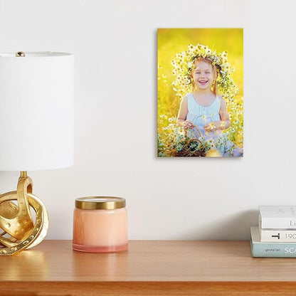 DBLAKI Personalized Photo to Canvas Print - Custom Canvas Prints With Your Photos,Custom Picture Frames Photo Prints Wall Art Ideal for Home Decor Gifts Keepsakes 8"x12"