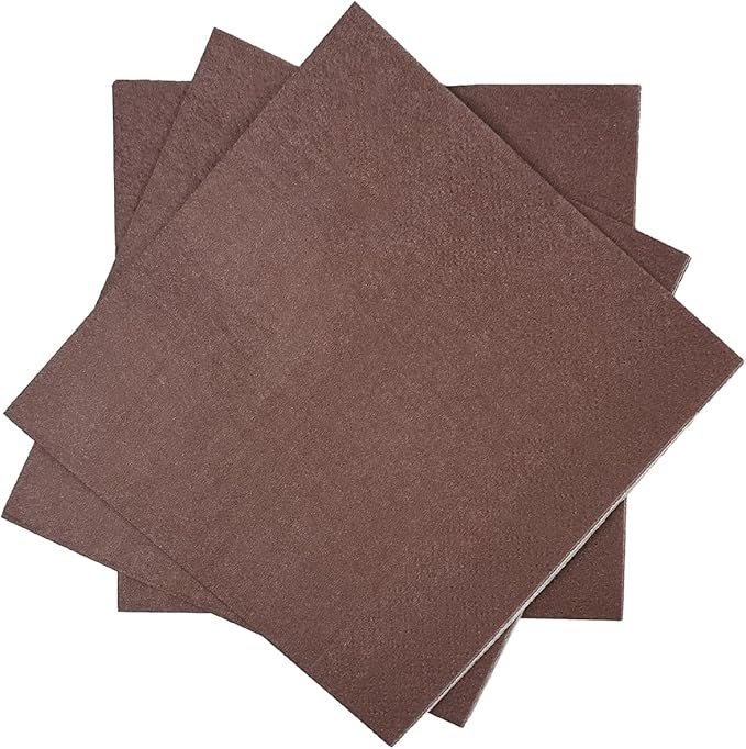 VanDyke Brown Cocktail Napkins 5 * 5inch disposable Beverage Napkin paper for Cocktail, Wedding, Dinner，Birthday Party Dessert Wine Paper Napkins（ 120 Count）