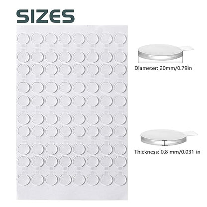 Adhesive Stick dots Two-Sided Sided Mounting Putty Stick Tack for Wall Hanging Crafts Balloons Festival Party Decorations,Clean Removable(0.79"*0.79"-600)